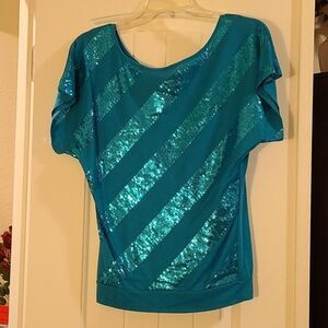 Love Rocks - Turquoise blouse